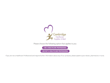 Tablet Screenshot of cambridge-healthcare.co.uk